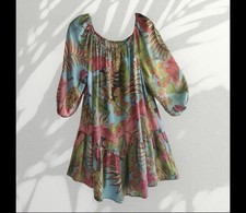 RACHEL Rachel Roy Off Shoulder Swing Dress - Tropical Paradise - Women's Small