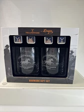 Dragon Glassware Yellowstone Dutton Ranch Barware Gift Set Rocks Glasses