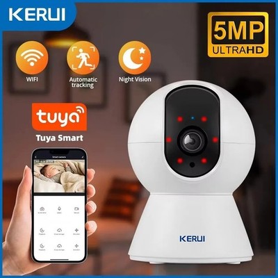KERUI 5MP Tuya Smart Mini WiFi IP Kamera Indoor Wireless Home Security