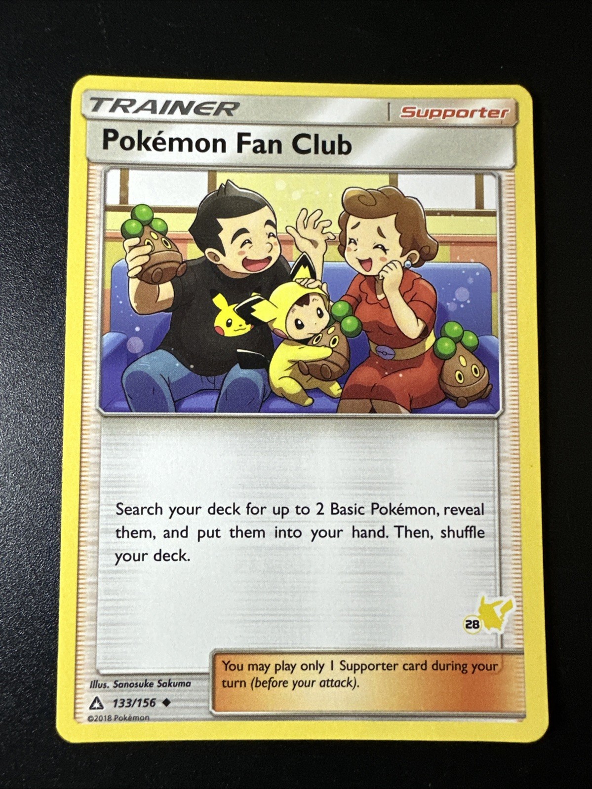 Pokemon Fan Club - (#28 Pikachu Stamped) #133/156 Promo Battle Academy Pokemon