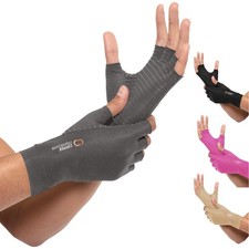 Copper Compression Arthritis Gloves | Fingerless Arthritis Carpal Tunnel Pain Re