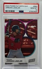 Jordan Lawlar Rookie PSA 10 -2023 Panini Father's Day -Diamondbacks Top Prospect