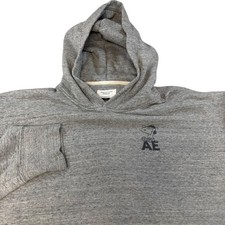 American Eagle Snoopy Graphic Hoodie Grey Relaxed Fit Peanuts Sweatshirt Large