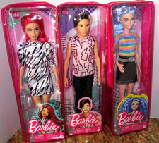 3 Barbie Fashionista Barbie’s/NEW/MINT/NRFB/#168/#170/#193
