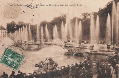 78 Versailles Le bassin de Neptune jour des grande eaux 179 35
