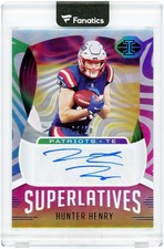 Hunter Henry Patriots Signed 2021 Panini Illusions Superlatives #SU-3 #4/10 Card