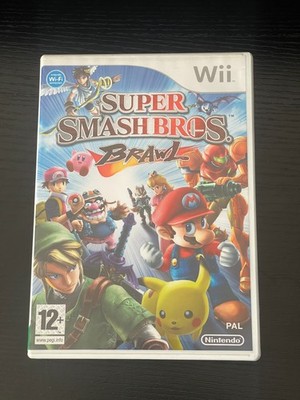 Super Smash Bros. Brawl Nintendo WII Spiel CIB mit Handbuch PAL sehr guter Zustand