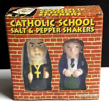 Accoutrements 1998 Catholic School Salt & Pepper Shakers Nun & Student NEW