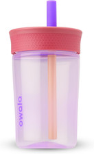Kids Insulation Bpa-Free Plastic Tumbler with Spill Resistant Flexible Straw, Ea
