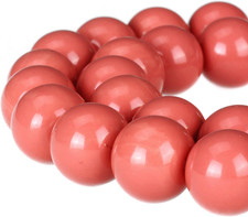 round Opaque Painted Druk Czech Glass Beads Bulk Jewelry Making Supplies Strand