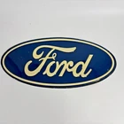 Ford Blue 20" Oval Logo Metal Tin Sign Car Vintage Auto Emblem Garage Man Cave