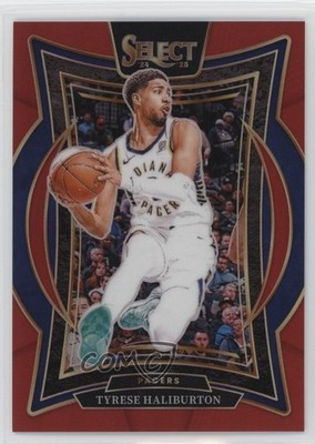 2024-25 Panini Select Concourse Red Prizm 91/199 Tyrese Haliburton #64 1k7d