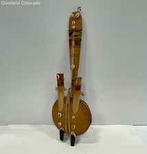 Instrument à cordes africain fait main tribal cauri coquillage décor unique fait main