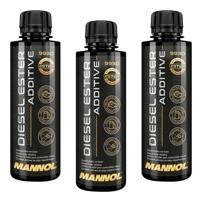 3x 250 ml MANNOL 9930 Diesel Ester Additiv - Kraftstoffsystem-Schutz & Reiniger