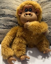 Rutherford III Russ Berrie Co Vintage Thumb Sucking Monkey 10 Stuffed Exc