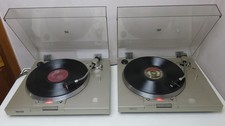 2PC SONY PS-T1 TURNTABLE /RECORD PLAYER BOTH WORK SOLD AS IS