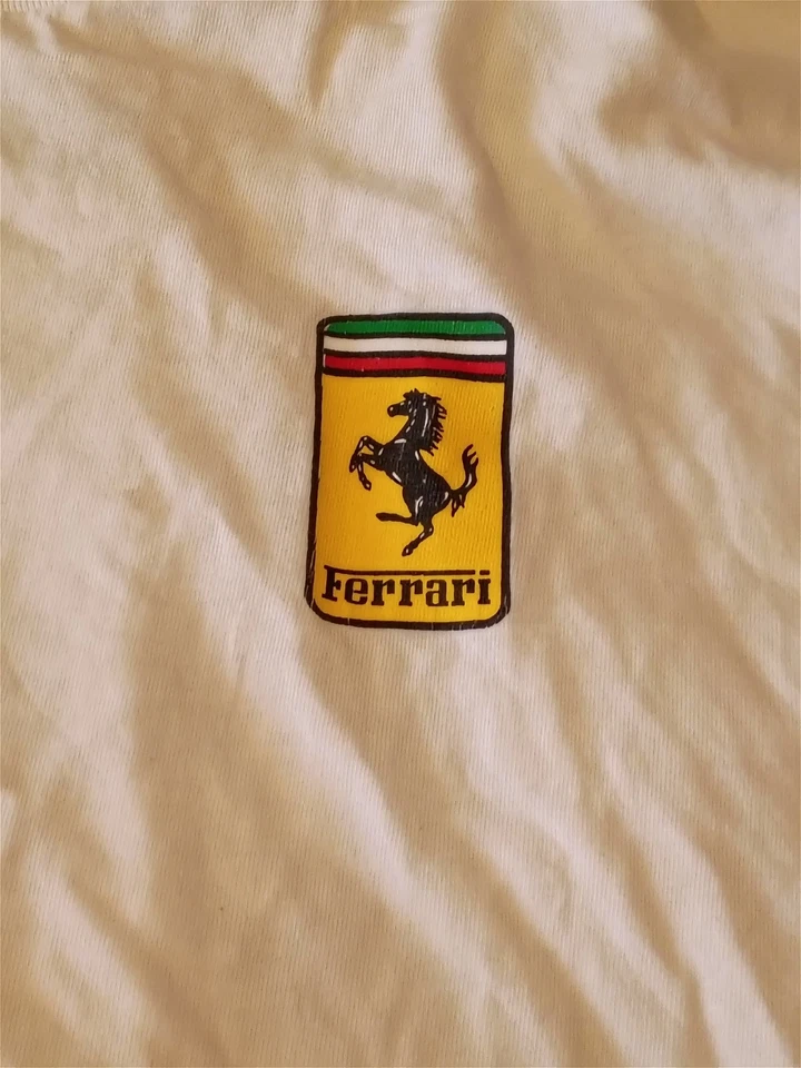 Vintage 90s Y2K Ferrari Long Sleeve T-Shirt Double Sided Sleeve Graphics F355 - Image 4 of 4