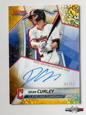 2025 Bowman’s Best Dean Curley  Auto gold  /50  #B25-DCU Cleveland Guardians
