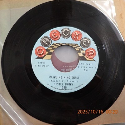 NM BUSTER BROWN crawling king snake / in the presence of you CHECKER 1099 7''