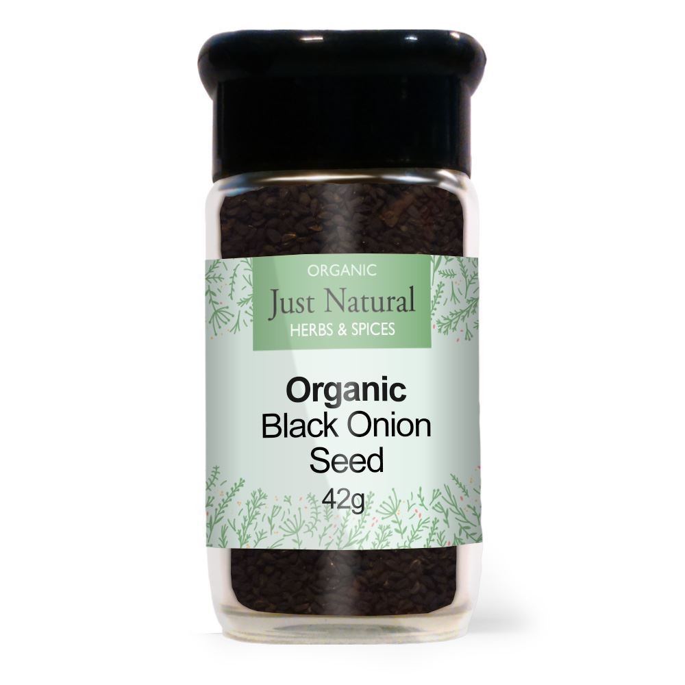 Just Natural Herbs Organic Black Onion Seed (Glass Jar) 55g - 2 Pack
