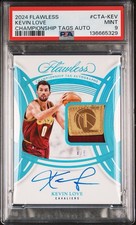 Kevin Love 2024 Flawless Championship Tags AUTO /5 PSA 9 MINT GAME USED Cavs