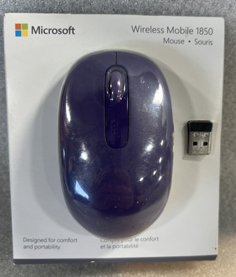 Microsoft 1850 Wireless Mobile Mouse Windows Mac Purple Brand New
