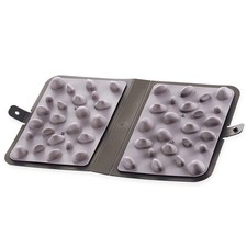 ELECOM Eclear Stretch Foot Reflexology Pad, Foldable, B5 Book-Shaped, Gray