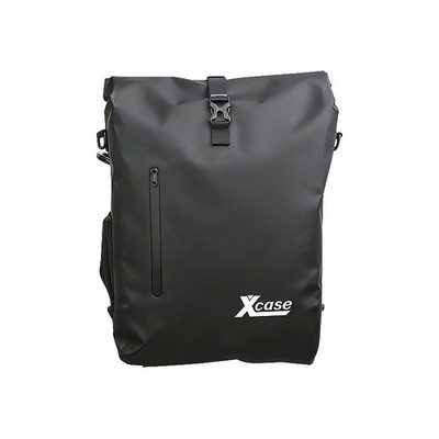 Xcase 2er-Set 3in1-Fahrradtaschen für Gepäckträger, wasserdicht, Innentasche
