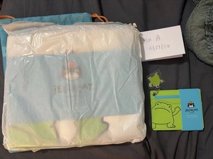 Jellycat Ricky Rain Frog Tote Bag And Ricky Rain Frog Cardholder Bundle NWT
