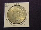 1935 Peace dollar in A.U. condition # 6