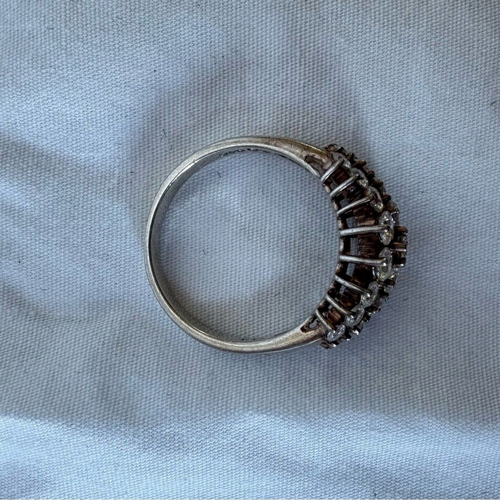 .925 Sterling Silver Multi Stone Ring - image 4