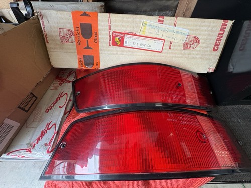 USED Right & Left Tail Light lens pair for Porsche 911 '69-'89