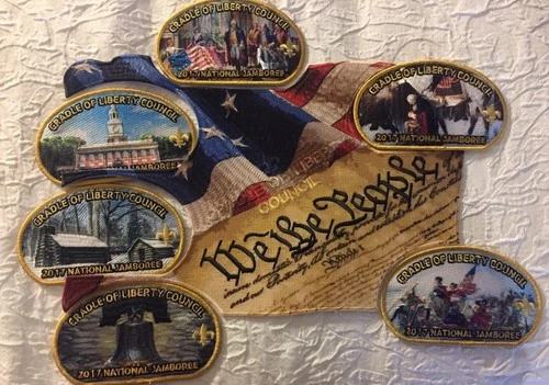 Mint 2017 Jamboree 7 Piece JSP Set Cradle Of Liberty   Celebrate America's 250th