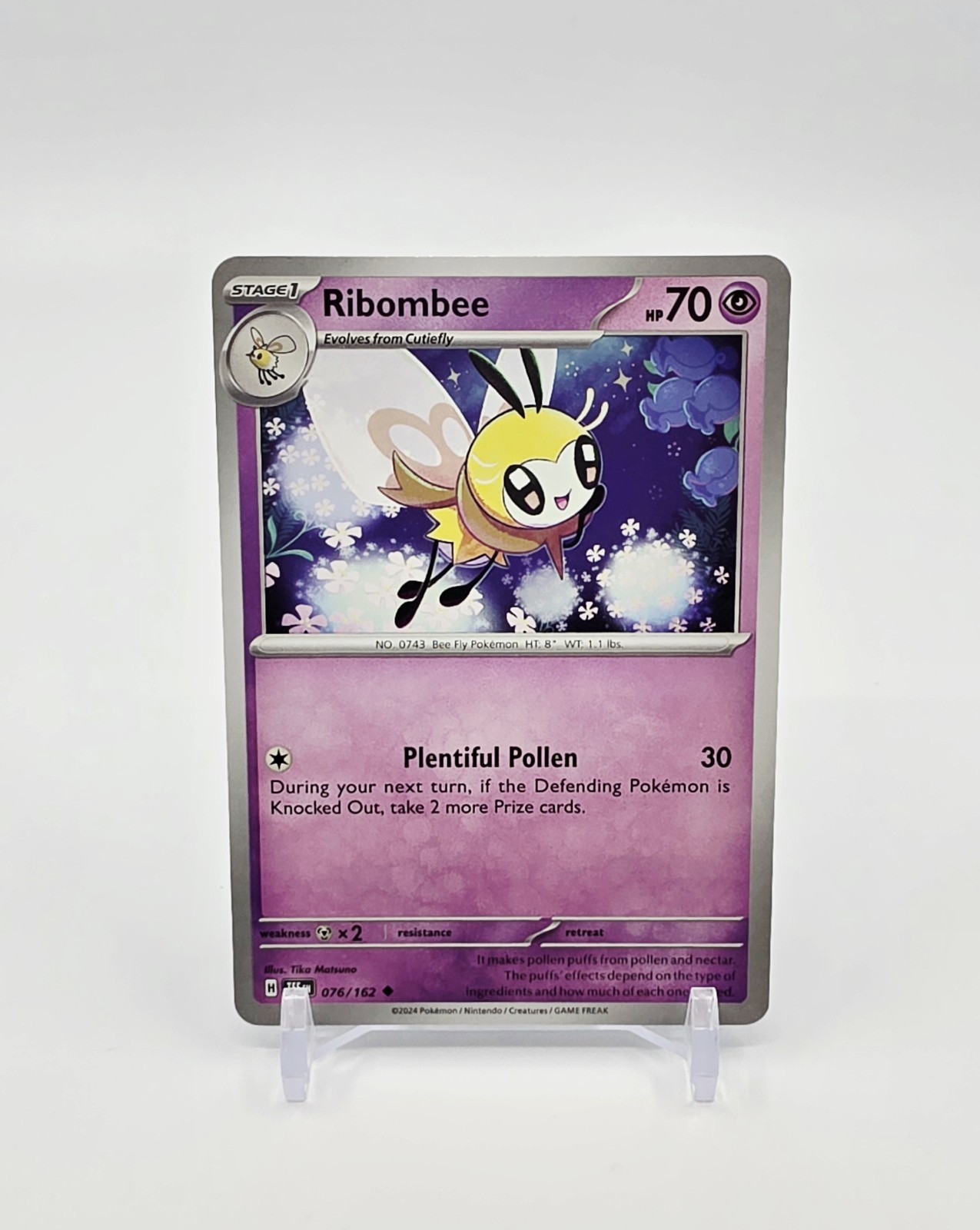 Ribombee Uncommon Pokémon TCG Temporal Forces 76/162