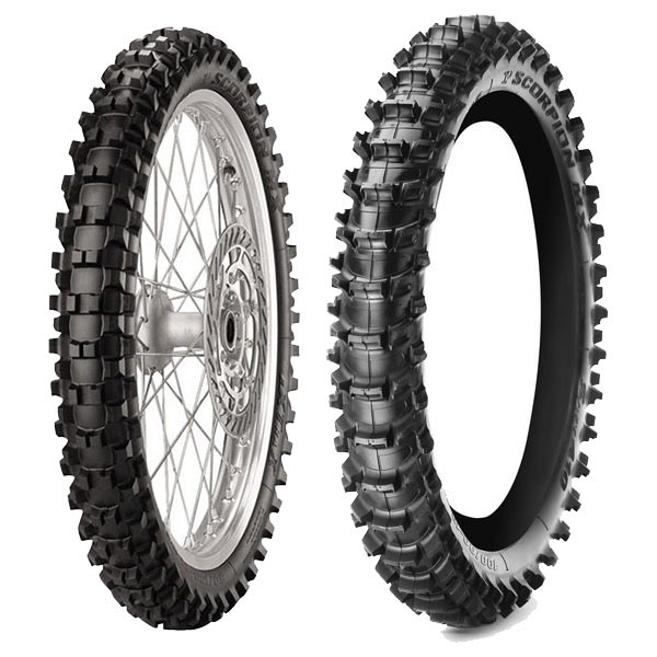 TYRE PAIR PIRELLI 80/100-21 MX EXTRA X DOT22 + 110/90-19 MX S