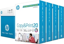 HP Printer Paper | 8.5 x 11 Paper | Copy &Print 20 lb | 4 Bulk Pack Case