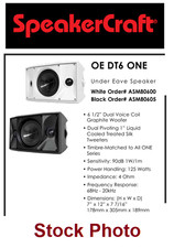 SpeakerCraft OE6 DT Outdoor Elements Series single speaker white ASM80600 MIB