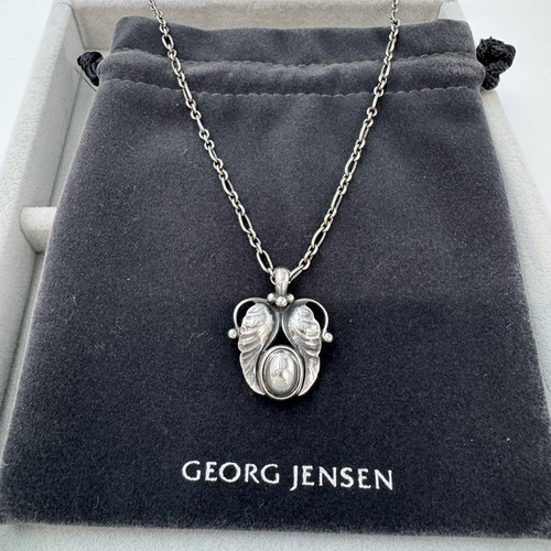 Georg Jensen 1994 Year Pendant Necklace Sterling Silver 925 with Pouch - Picture 2 of 12