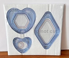 Creative Memories Custom Cutting System Gemstone Heart Diamond Hexagon & Egg New