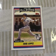 Topps 2006 Jose Lopez All-Star Seattle Mariners Baseball Card #UH259 Base Set
