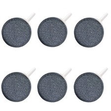 DeKago Aquarium Air Stone Disc - 1.6 Inch Bubble Diffuser, Grey