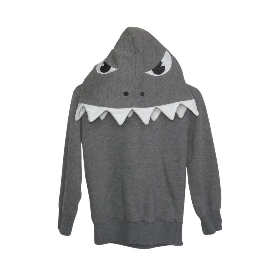 Doodle Hose grau 3D Haifischflosse 100 % Baumwolle Kleinkind Pullover Hoodie Größe 2T