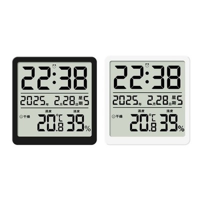 Digital Wall Desk Clock with Multifunctional Time Temperature Display