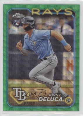 2024 Topps Chrome Green Wave Refractor /99 Jonny Deluca #163 Rookie RC