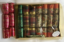 Vintage Christmas English Party Crackers Mixed Lot Of 9