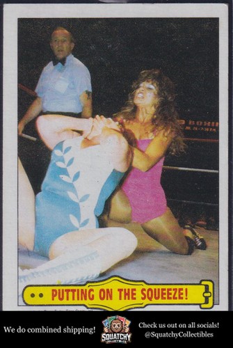Putting On The Squeeze #47 1985 Topps WWF card