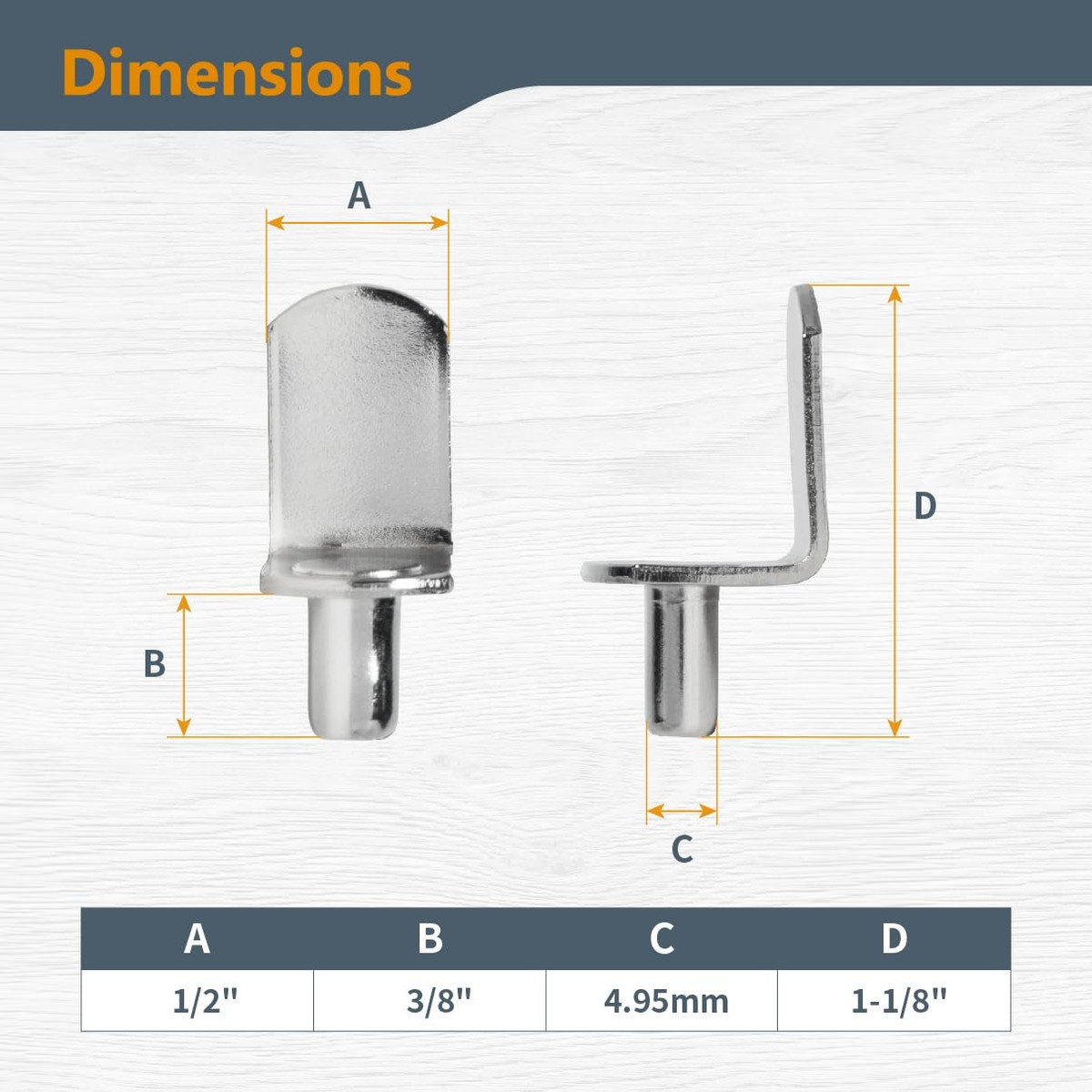 Shelf Holders Shelf Brackets Wall Studs Shelf Support Studs Pegs ...