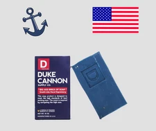 Duke Cannon Naval Diplomacy Big Ass Brick of Soap Mens 10 oz Benefits USA Vets