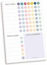 Magnetic Chore Chart Planning Pad - Daily  Weekly