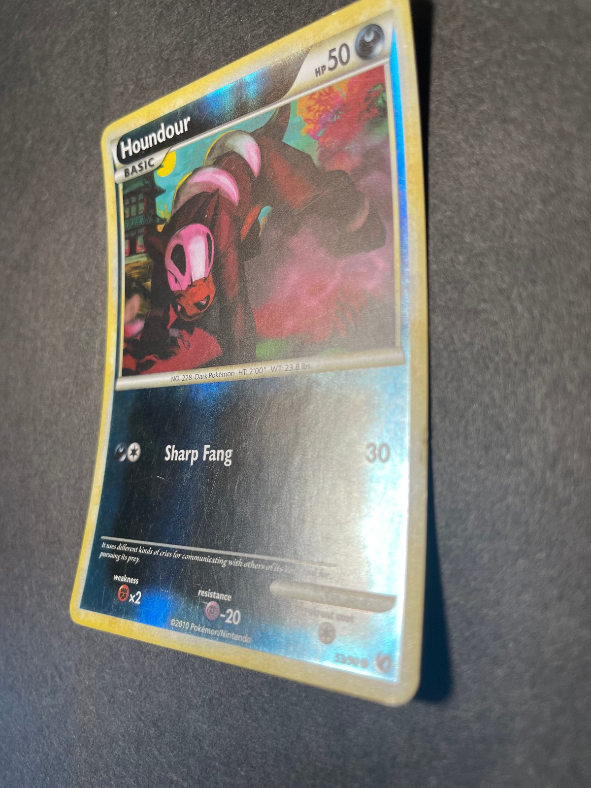 Houndour 53/90 HGSS Undaunted Reverse Holo Common Pokemon TCG